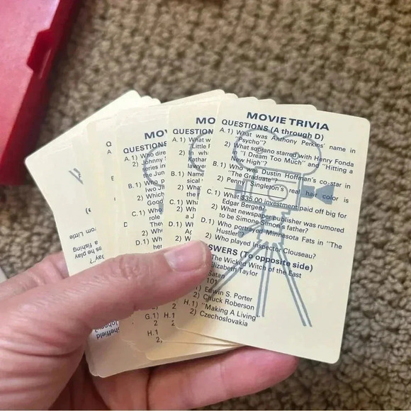 1984 vintage Prof Hoyles movie night trivia card pack. Beautiful condition! - Picture 3 of 6